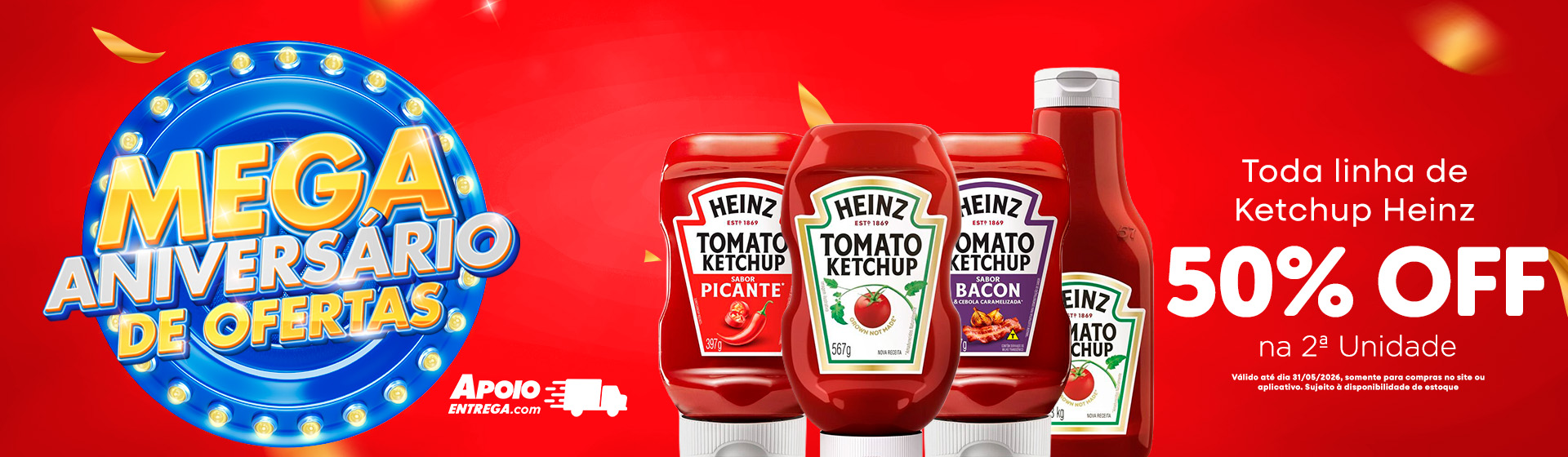 Ketchup heinz até 31/05